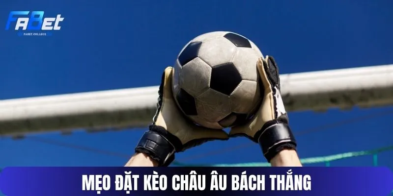 Mẹo đặt kèo Châu Âu bách thắng