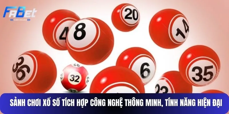 Sảnh chơi xổ số tích hợp công nghệ thông minh, tính năng hiện đại 